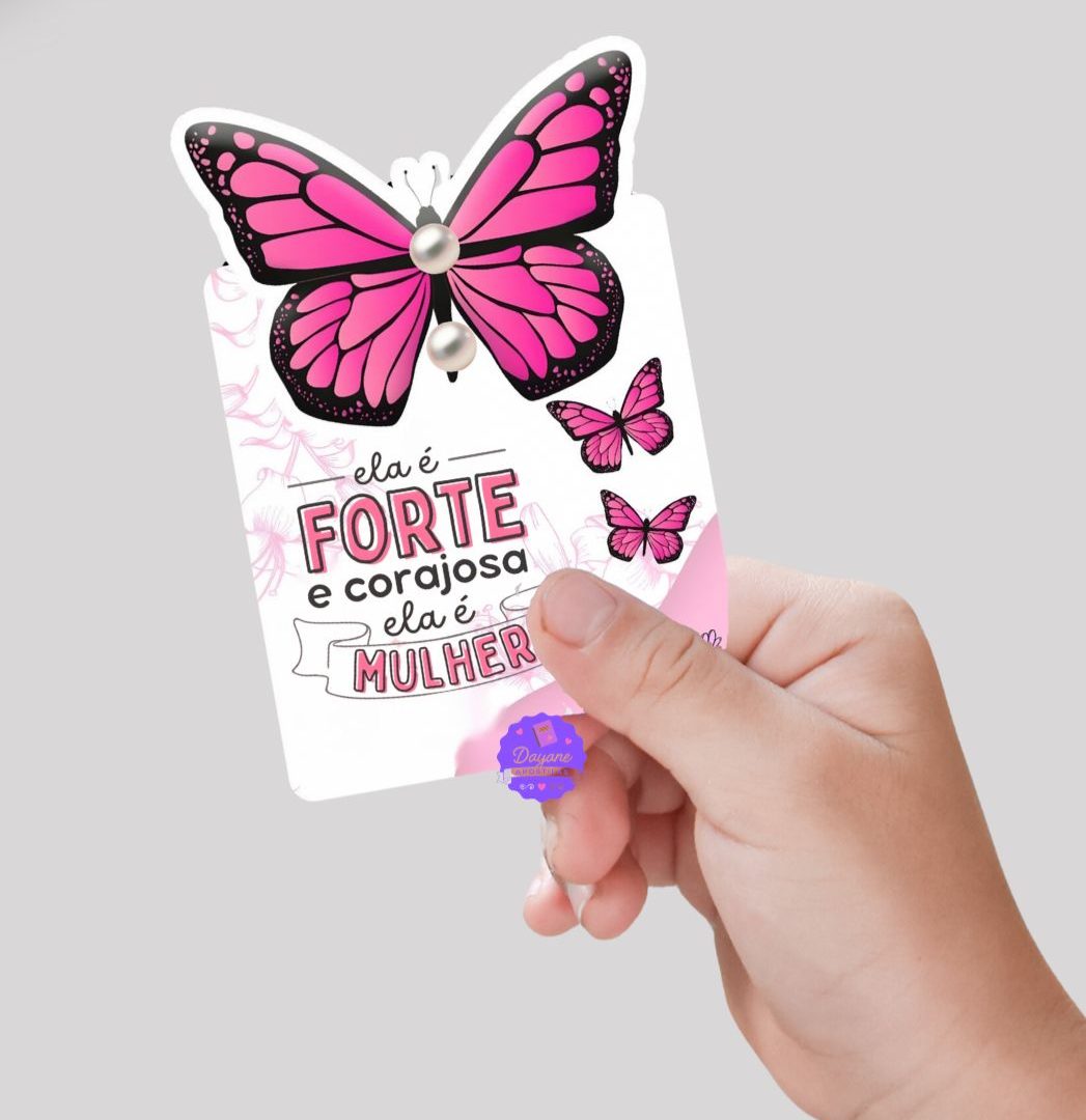 Cartão - Dia da Mulher (Borboleta)