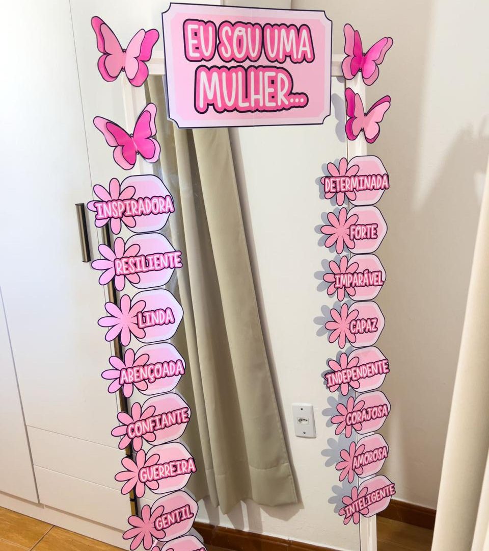 Espelho de Afirmações - Dia da Mulher