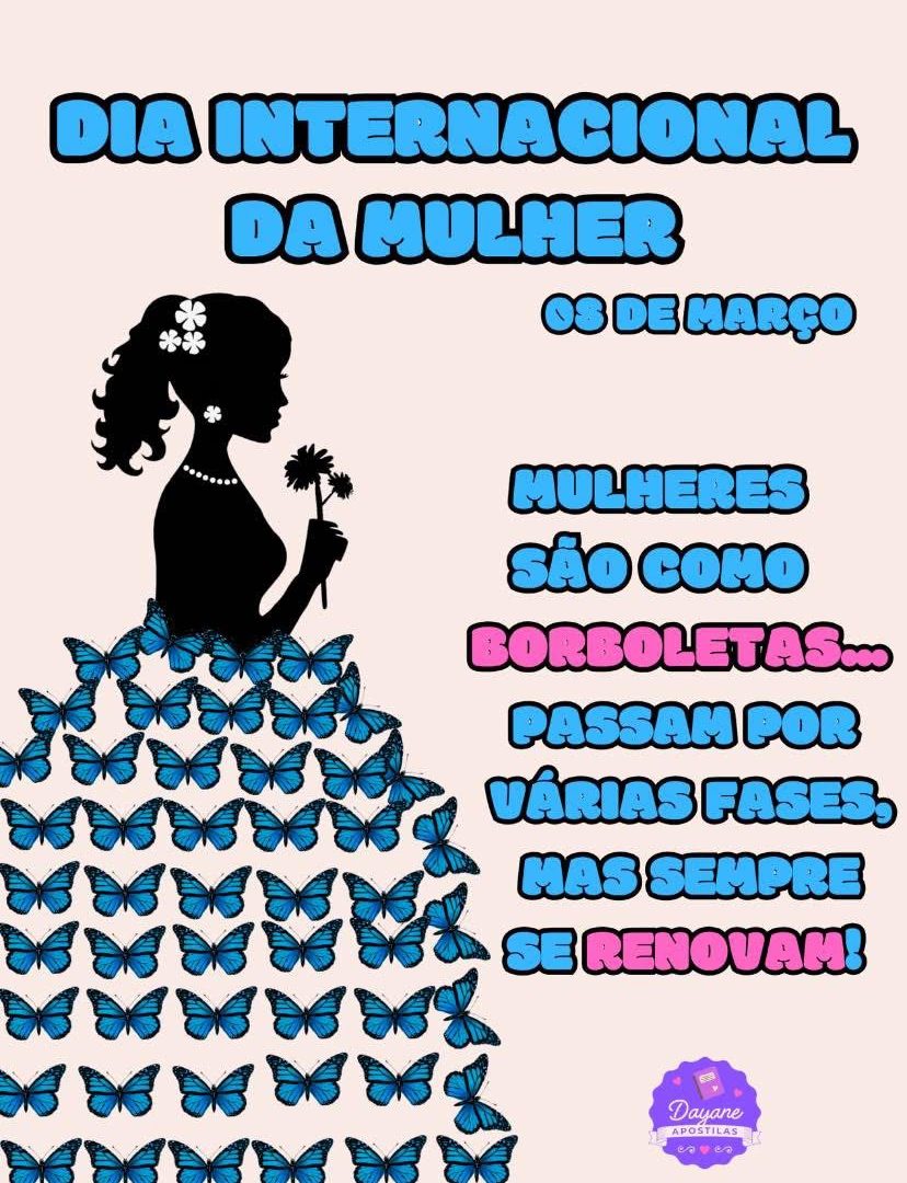 Painel - Dia da Mulher (Borboletas)