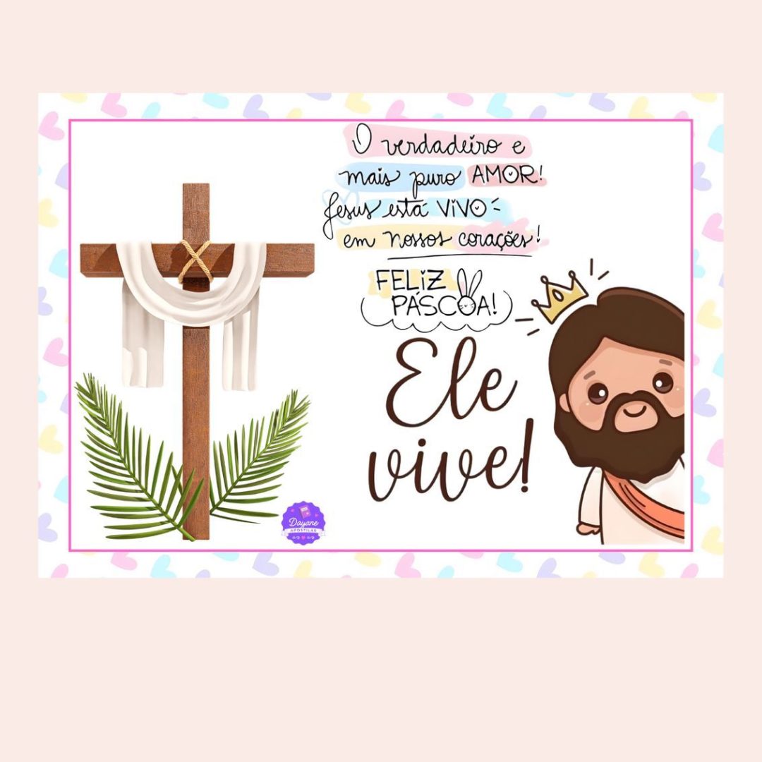Painel de Parede - Páscoa (Ele vive)