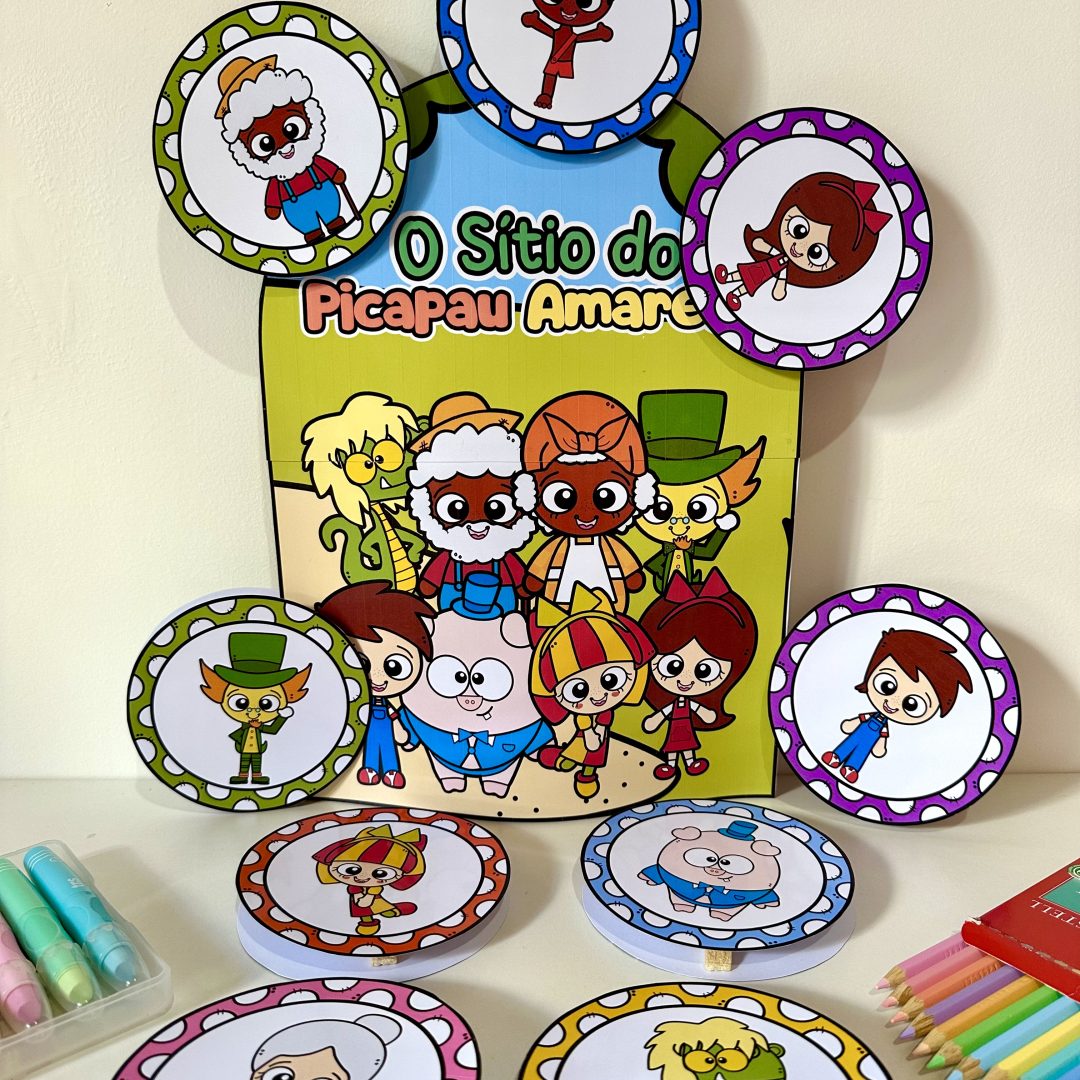 Luva de História - Personagens Sítio do Pica Pau Amarelo