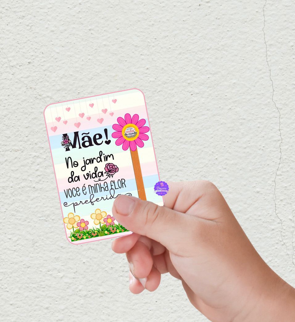 Cartão - Dia das Mães (Flor)