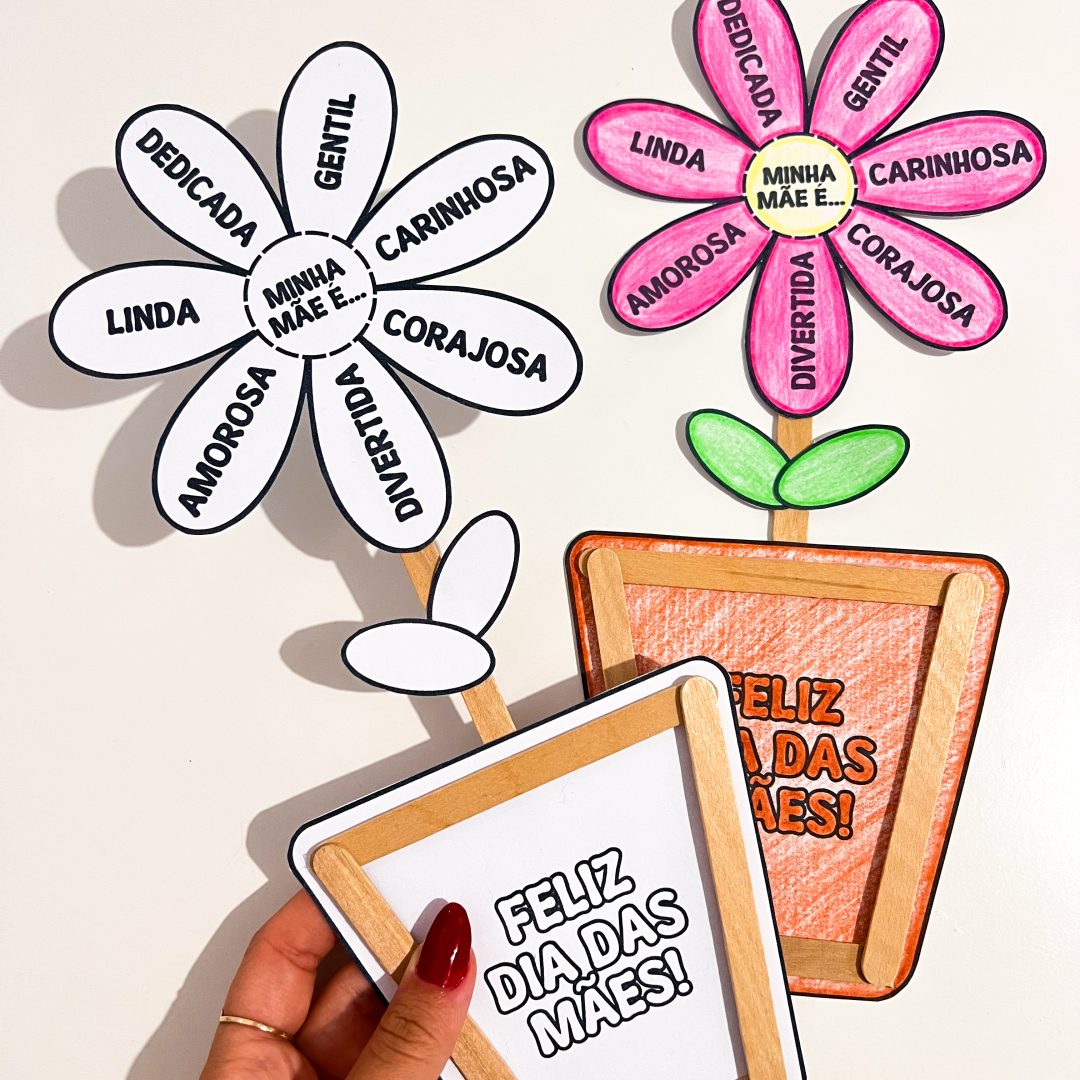 Atividade Interativa - Dia das Mães (Vaso de Flor)