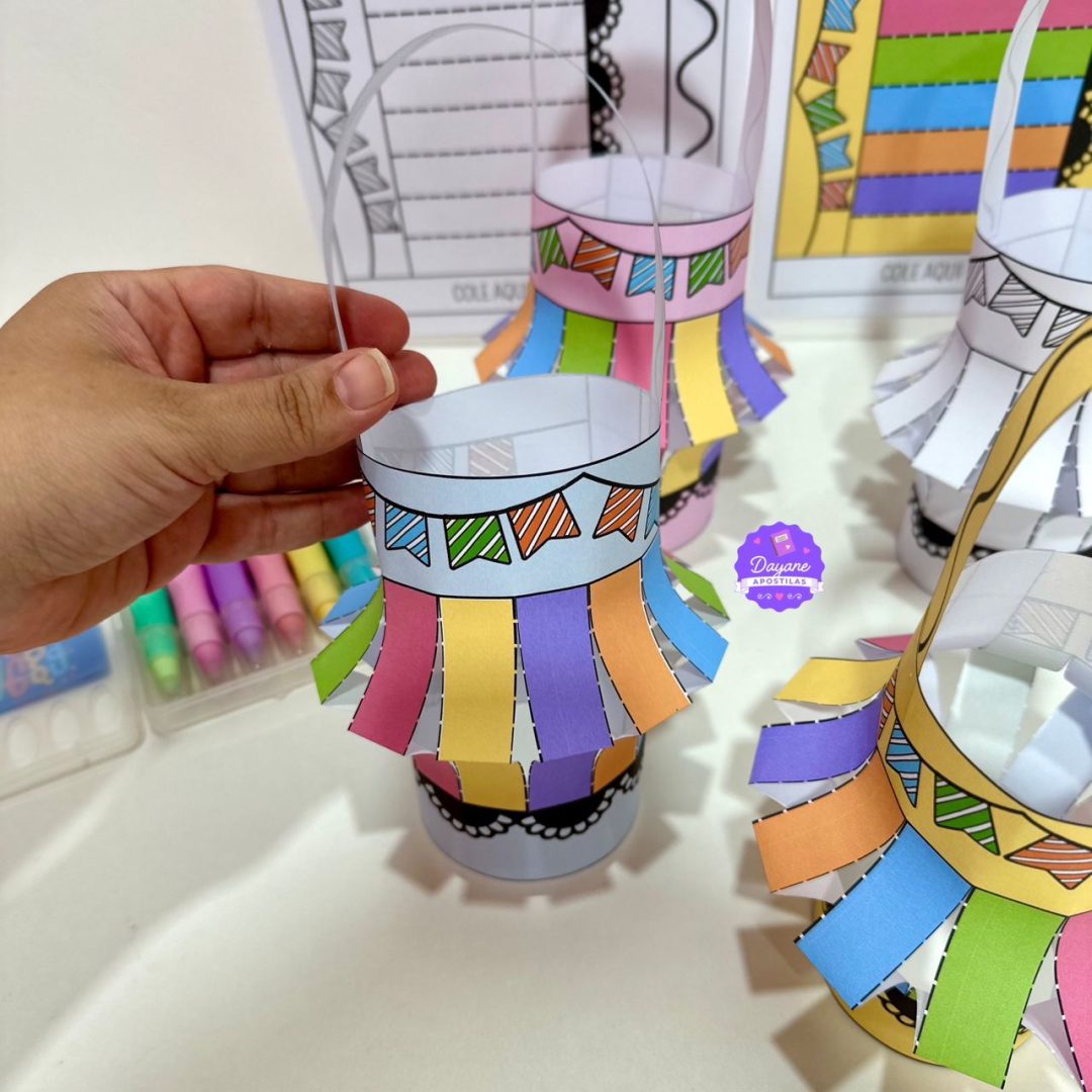 Balão 3D - Festa Junina