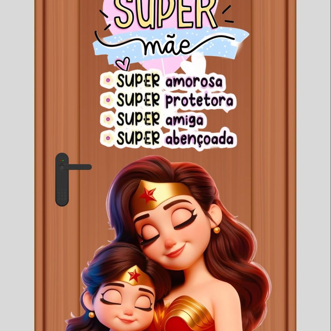 Painel de Porta - Super Mãe