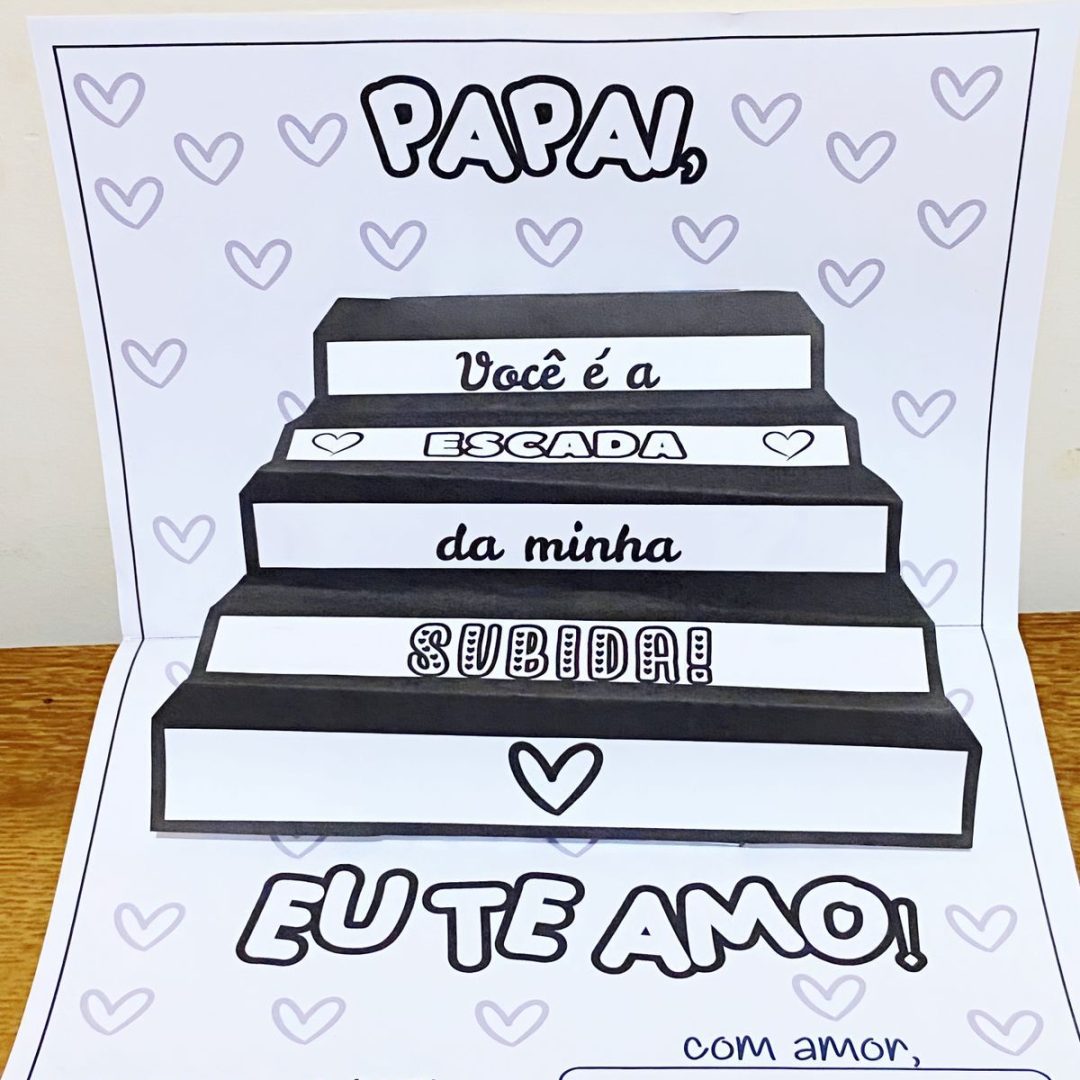 Cartão - Dia dos Pais (Escada)