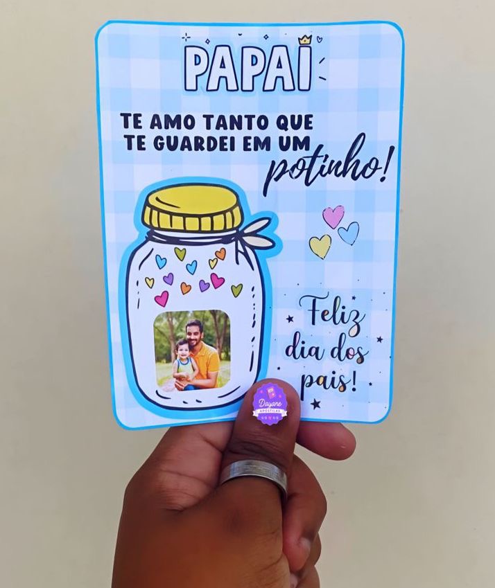 Cartão - Dia dos Pais (Potinho)