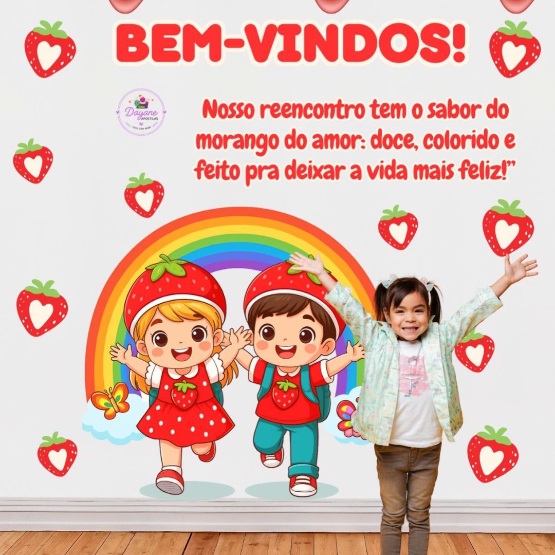 Painel - Volta às aulas (Morango do amor)