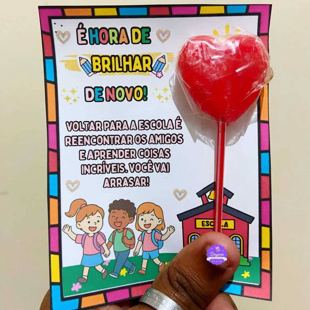 Cartão - Volta às aulas