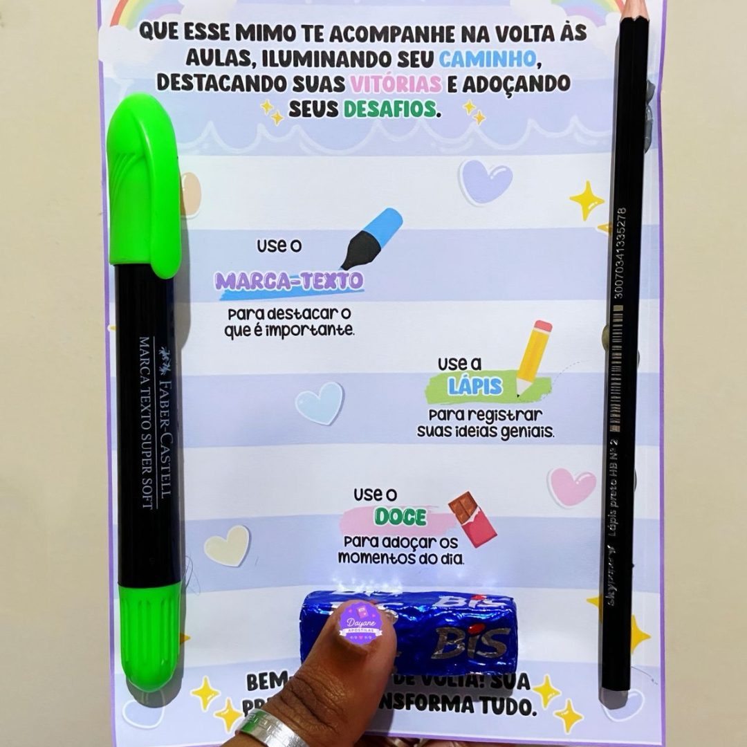 Cartão - Volta às aulas