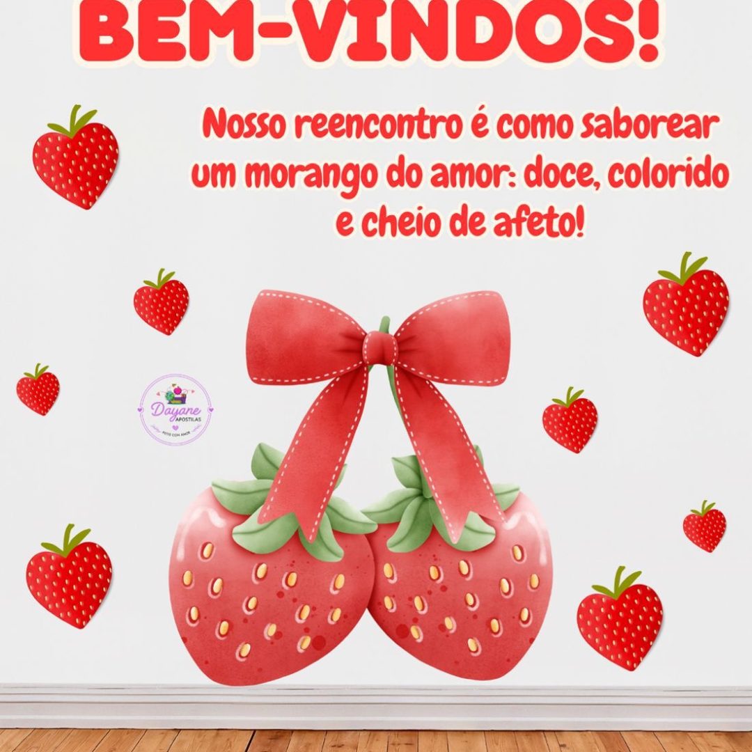 Painel - Retorno das aulas (Morango do amor)