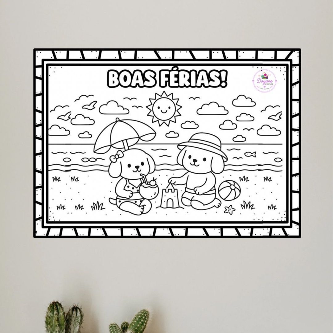Pintura coletiva - Férias (Bobbie Goods)