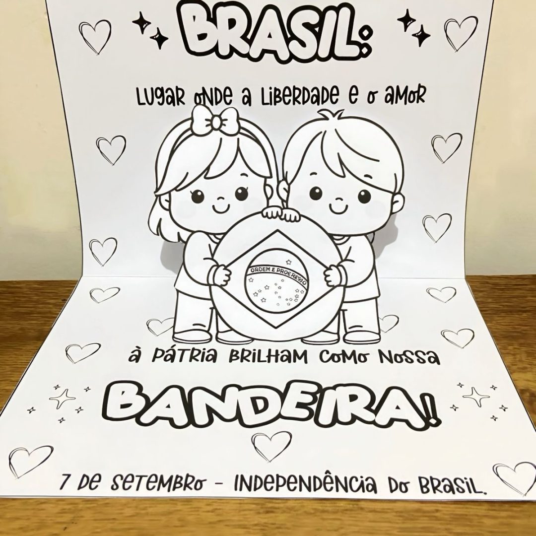 Cartão 3D - Independência do Brasil