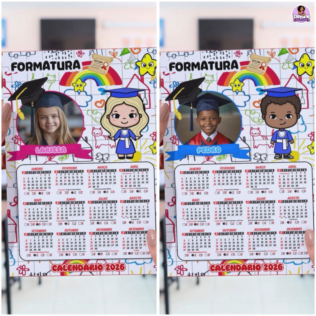 Calendário Editável - Formatura