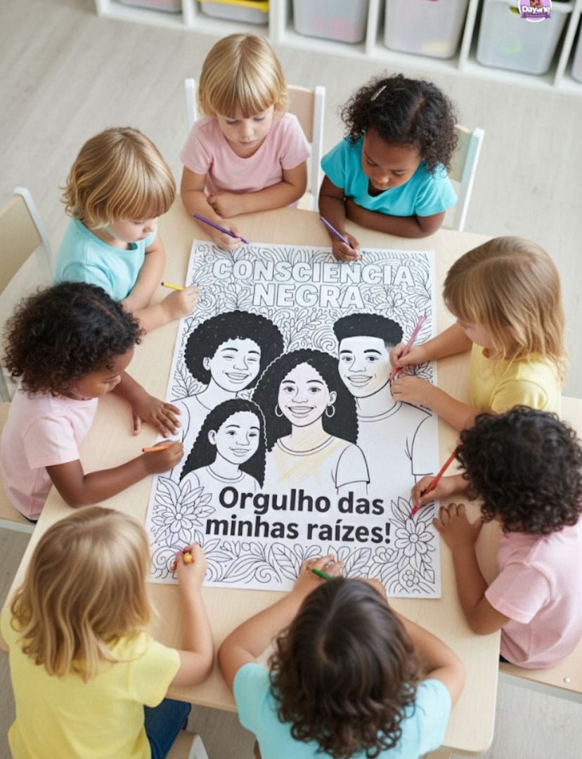 Pintura Coletiva - Consciência Negra