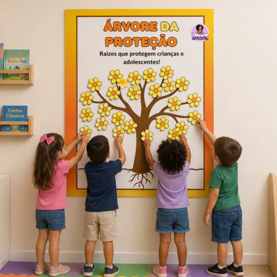 Cartaz – Árvore da Proteção (Maio Laranja)