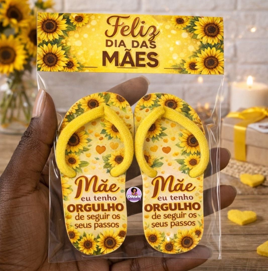 Chinelinho - Dia das Mães (Amarelo)