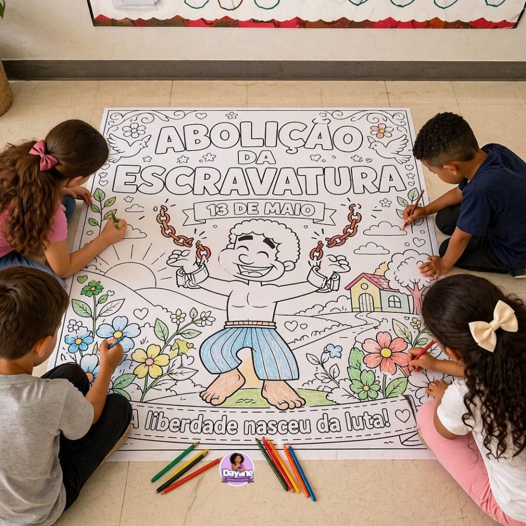 Pintura Coletiva – Abolição da Escravatura